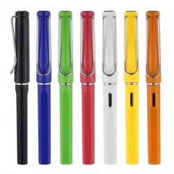 Promotional color neutral pen with metal pen holder Advertising exhibition printed LOGO ballpoint pen