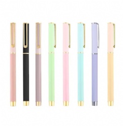 Colorful metal ballpoint pen Office pen Business custom activities promotional gifts pen