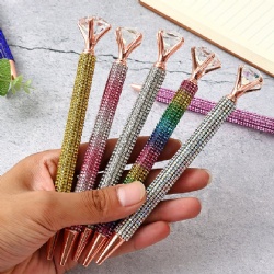 High-end luxury ballpoint pen stick diamond metal ballpoint pen wedding custom birthday party custom