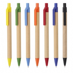 Eco-friendly process Recycling paper and pens Cheap kraft paper pens are biodegradable pens