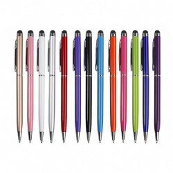 Promotion Slender Metal Pen Touch Ballpoint Pen 2 in 1 Custom Gift pen