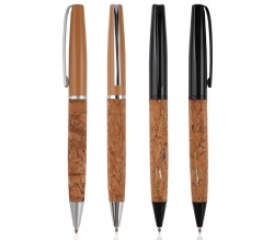 Hot PU leather splicing metal material ballpoint pen luxury gifts office meeting record pen customized company LOGO