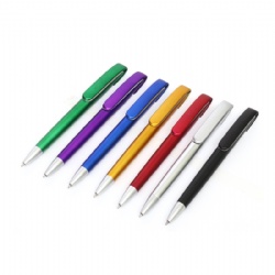 Factory direct supply high value metal texture plastic ballpoint pen 0.5mm 0.7mm unisex refill to customize LOGO