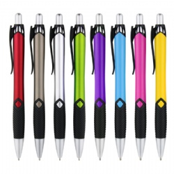 Manufacturers hot press plastic ballpoint pen office signature pen smooth writing can be customized LOGO