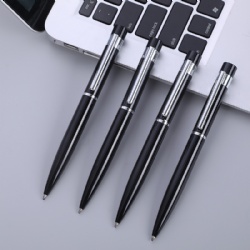 Manufacturers customize hot business metal ballpoint pen two styles to choose custom renderings