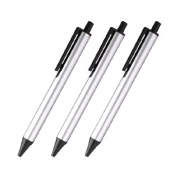 Factory promotion metal push action biros hotel gift signing pen can be customised LOGO