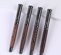 Custom luxury wooden business biros engraved LOGO vintage creative writing pen gift customised