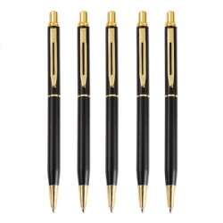 Promotion Simple metal pen Neutral signature pen business custom black