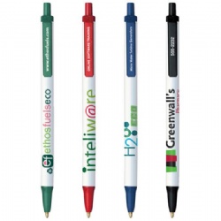 manufacturer's new promotion cheap ball point pens neutral refill can be customized color with LOGO plastic pens white