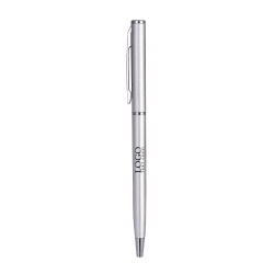 Gift Promotional Ball Pen Skinny Metal Ballpoint Pen With Logo