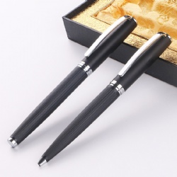 Luxury metal gel pen refill 0.1mm company promotional custom LOGO gift pen