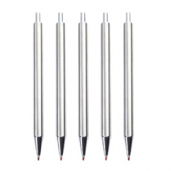 Promotion Simple fashion Metal Ballpoint pen Click Ballpoint pen 0.5mm cartridge silver