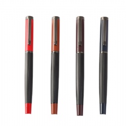 Custom metal ballpoint pen cap Multiple colors optional thread pen rod can be customized LOGO