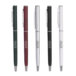 Wholesale rotary business metal ballpoint pens custom multi-color writing smooth