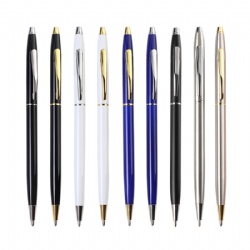 Manufacturers promote slim metal ballpoint pens high quality business office pens