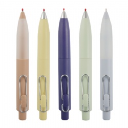 Factory Promotional Plastic Ballpoint Pen Mini Pocket Pen Can Carry Around Customised Multi-colour Paperclip Pen Clip