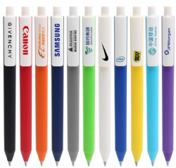Wholesale promotion custom candy color ballpoint pen Click on plastic neutral pen to customize LOGO